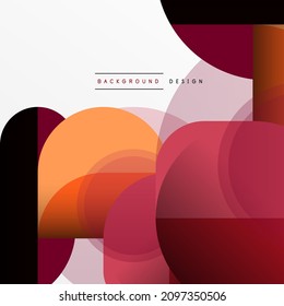 Geometrical minimal wallpaper. Geometric shapes. Vector illustration for wallpaper banner background or landing page