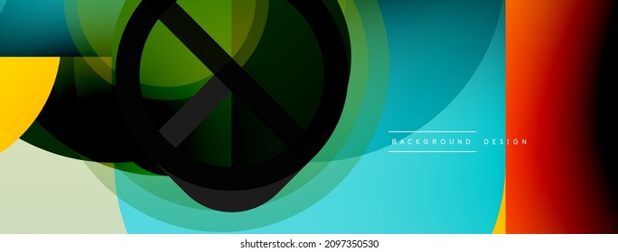 Geometrical minimal wallpaper. Geometric shapes. Vector illustration for wallpaper banner background or landing page