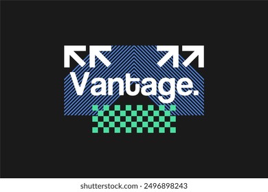 geometrical modern pattern tshirt design streetwear vector, ready for printing	
