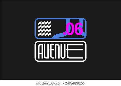 geometrical modern pattern tshirt design streetwear vector, ready for printing	
