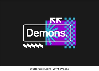 geometrical modern pattern tshirt design streetwear vector, ready for printing	
