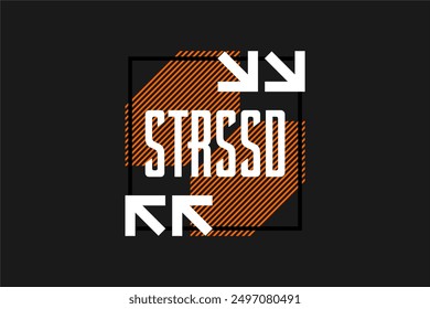 geometrical modern pattern tshirt design streetwear vector, ready for printing	