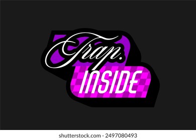 geometrical modern pattern tshirt design streetwear vector, ready for printing	