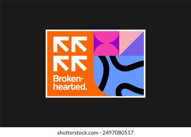geometrical modern pattern tshirt design streetwear vector, ready for printing	