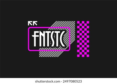 geometrical modern pattern tshirt design streetwear vector, ready for printing	