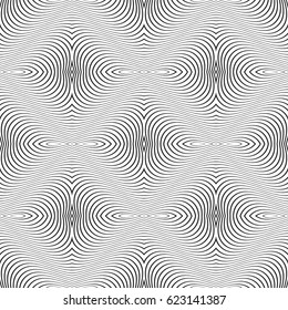Geometrical, monochrome seamless pattern. Gothic style. Vintage element of design. Wall-paper for the press.