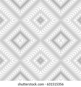 Geometrical, monochrome seamless pattern. Gothic style. Vintage element. Wall-paper for the press. Vector illustration. Simple linear style.