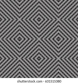 Geometrical, monochrome seamless pattern. Gothic style. Vintage element. Wall-paper for the press. Vector illustration. Simple linear style.