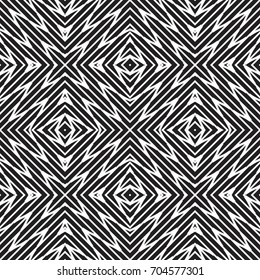 Geometrical monochrome seamless pattern. Linear style. Wall-paper for the press. Idle time. Vector illustration.