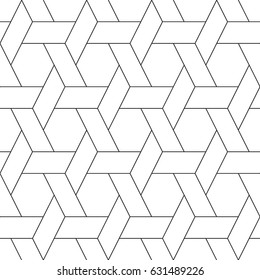 Geometrical, monochrome seamless pattern. Rectangle. Wall-paper for the press. Simple linear style. Vector illustration.