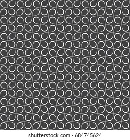 Geometrical, monochrome seamless pattern. Wall-paper for the press. Simple abstract background. Linear style. Vector illustration.
