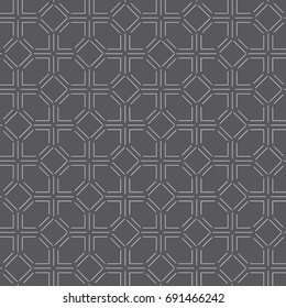 Geometrical, monochrome seamless pattern. Wall-paper for the press. Simple abstract background. Linear style. Vector illustration.