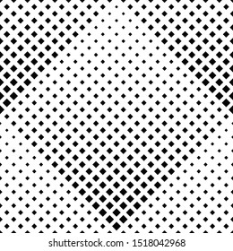 Geometrical monochrome seamless square pattern background design - abstract black and white vector illustration from diagonal squares