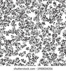 L'ornement géométrique des étoiles monochromes. Motif harmonieux