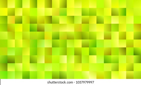 Geometrical mosaic rectangle background - gradient vector illustration from rectangles in lime green tones
