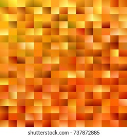 Geometrical mosaic rectangle background - modern gradient vector design from rectangles in orange tones