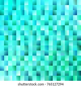 Geometrical mosaic rectangle background - modern vector design from light blue gradient rectangles