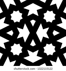 Geometrical motif. Kites, stars, arrows background.Geometric ornament. Figures backdrop. Grid wallpaper. Digital paper, textile print, web design, abstract. Seamless pattern. Vector artwork.