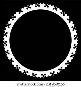 Geometrical Motifs Pattern Circle-Shaped. Decoration for Interior, Exterior, Carpet, Textile, Garment, Cloth, Silk, Tile, Plastic, Paper, Wrapping, Wallpaper, Pillow, Sofa, Background, Ect. 