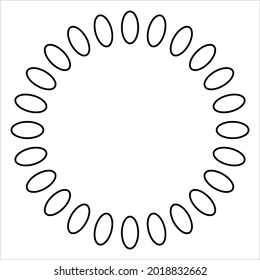Geometrical Motifs Pattern Circle-Shaped. Decoration for Interior, Exterior, Carpet, Textile, Garment, Cloth, Silk, Tile, Plastic, Paper, Wrapping, Wallpaper, Pillow, Sofa, Background, Ect