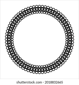 Geometrical Motifs Pattern Circle-Shaped. Decoration for Interior, Exterior, Carpet, Textile, Garment, Cloth, Silk, Tile, Plastic, Paper, Wrapping, Wallpaper, Pillow, Sofa, Background, Ect