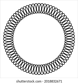 Geometrical Motifs Pattern Circle-Shaped. Decoration for Interior, Exterior, Carpet, Textile, Garment, Cloth, Silk, Tile, Plastic, Paper, Wrapping, Wallpaper, Pillow, Sofa, Background, Ect
