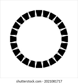 Geometrical Motifs Pattern Circle-shaped. Decoration for Interior, Exterior, Carpet, Textile, Garment, Cloth, Silk, Tile, Plastic, Paper, Wrapping, Wallpaper, Pillow, Sofa, Background, Ect. 