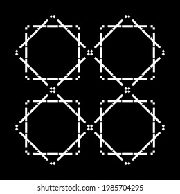 Geometrical Motifs Pattern.  Decoration for Interior, Exterior, Carpet, Textile, Garment, Cloth, Silk, Tile, Plastic, Paper, Wrapping, Wallpaper, Pillow, Sofa, Background, Ect. Vector Illustration