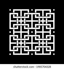 Geometrical Motifs Pattern.  Decoration for Interior, Exterior, Carpet, Textile, Garment, Cloth, Silk, Tile, Plastic, Paper, Wrapping, Wallpaper, Pillow, Sofa, Background, Ect. Vector Illustration
