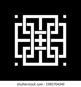 Geometrical Motifs Pattern.  Decoration for Interior, Exterior, Carpet, Textile, Garment, Cloth, Silk, Tile, Plastic, Paper, Wrapping, Wallpaper, Pillow, Sofa, Background, Ect. Vector Illustration