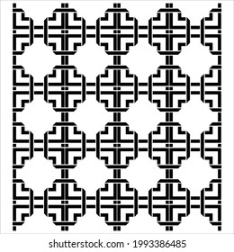 Geometrical Motifs Pattern.  Decoration for Interior, Exterior, Carpet, Textile, Garment, Cloth, Silk, Tile, Plastic, Paper, Wrapping, Wallpaper, Pillow, Sofa, Background, Ect. Vector Illustration