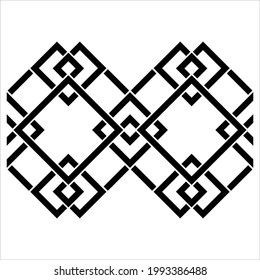 Geometrical Motifs Pattern.  Decoration for Interior, Exterior, Carpet, Textile, Garment, Cloth, Silk, Tile, Plastic, Paper, Wrapping, Wallpaper, Pillow, Sofa, Background, Ect. Vector Illustration