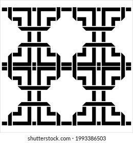 Patrón de motivos geométricos.  Decoración de interiores, exteriores, alfombras, textiles, prendas de vestir, tela, seda, mosaico, plástico, papel, envuelto, tapicería, almohada, sofás, fondo, etc. Ilustración vectorial