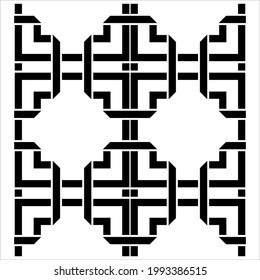 Geometrical Motifs Pattern.  Decoration for Interior, Exterior, Carpet, Textile, Garment, Cloth, Silk, Tile, Plastic, Paper, Wrapping, Wallpaper, Pillow, Sofa, Background, Ect. Vector Illustration