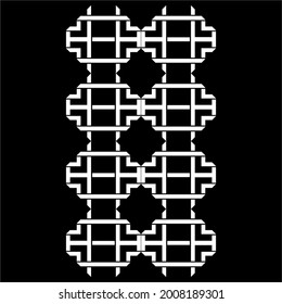 Geometrical Motifs Pattern. Decoration for Interior, Exterior, Carpet, Textile, Garment, Cloth, Silk, Tile, Plastic, Paper, Wrapping, Wallpaper, Pillow, Sofa, Background, Ect. Vector Illustration
