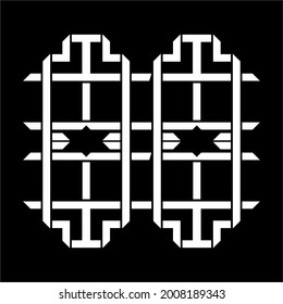 Geometrical Motifs Pattern. Decoration for Interior, Exterior, Carpet, Textile, Garment, Cloth, Silk, Tile, Plastic, Paper, Wrapping, Wallpaper, Pillow, Sofa, Background, Ect. Vector Illustration