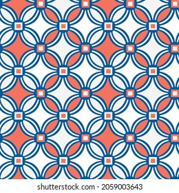 GEOMETRICAL NAUTICAL SEAMLESS PATTERN FOR RESORT WEAR