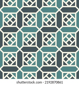 Geometrical ornament. Seamless pattern. Abstract backdrop. Figures wallpaper. Geometric background. Ethnic motif. Mosaic ornate. Digital paper. Textile print. Web design.
