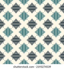 Geometrical ornament. Seamless pattern. Abstract backdrop. Figures wallpaper. Geometric background. Ethnic motif. Mosaic ornate. Digital paper. Textile print. Web design. Vector art.