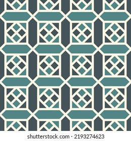 Geometrical ornament. Seamless pattern. Abstract backdrop. Figures wallpaper. Geometric background. Ethnic motif. Mosaic ornate. Digital paper. Textile print. Web design