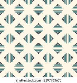 Geometrical ornament. Seamless pattern. Abstract backdrop. Figures wallpaper. Geometric background. Ethnic motif. Mosaic ornate. Digital paper. Textile print. Web design. Vector art work.