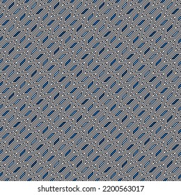 Geometrical ornament. Seamless pattern. Abstract backdrop. Figures wallpaper. Geometric background. Ethnic motif. Mosaic ornate. Digital paper. Textile print. Vector image. Web design