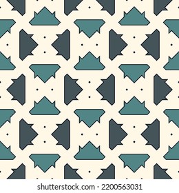 Geometrical ornament. Seamless pattern. Abstract backdrop. Figures wallpaper. Geometric background. Ethnic motif. Mosaic ornate. Digital paper. Textile print. Web design. Vector art work