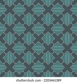 Geometrical ornament. Seamless pattern. Abstract backdrop. Figures wallpaper. Geometric background. Ethnic motif. Mosaic ornate. Digital paper. Textile print. Web design. Vector art