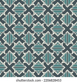 Geometrical ornament. Seamless pattern. Abstract backdrop. Figures wallpaper. Geometric background. Ethnic motif. Mosaic ornate. Digital paper. Textile print. Web design. Vector work