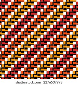 Geometrical ornament. Seamless pattern. Abstract backdrop. Squares and rectangles wallpaper. Geometric background. Ethnic motif. Mosaic ornate. Digital paper. Textile print. Web design. Vector artwork