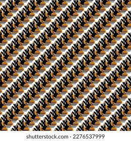 Geometrical ornament. Seamless pattern. Abstract backdrop. Triangles wallpaper. Geometric background. Ethnic motif. Mosaic ornate. Digital paper. Textile print. Web design. Vector art work.