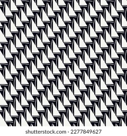 Geometrical ornament. Seamless pattern. Abstract backdrop. Triangles wallpaper. Geometric background. Ethnic motif. Mosaic ornate. Digital paper. Textile print. Web design. Vector artwork.