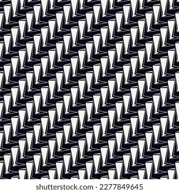 Geometrisches Ornament. Nahtloses Muster. Abstrakter Hintergrund. Dreieckige Tapete. Geometrischer Hintergrund. Ethnische Motive. Mosaikornat. Digitales Papier. Textildruck. Webdesign. Vektorgrafik.