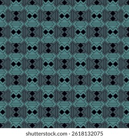 Geometrisches Ornament. Nahtloses Muster. Abstrakter Hintergrund. Abbildungen Tapete. Geometrischer Hintergrund. Ethnisches Motiv. Mosaikschmuck. Digitales Papier. Stoffdruck. Webdesign